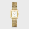 MONTRE CLUSE GRACIEUSE MINI MESH, WHITE, GOLD COLOUR