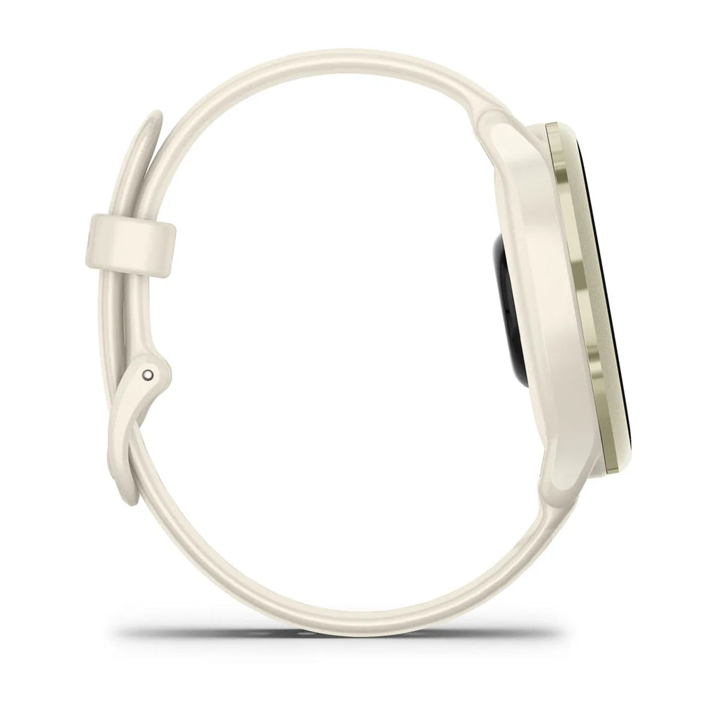 Montre Connectée Garmin Vivoactive 6 Lunar Gold Côté
