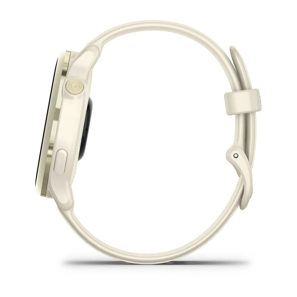 Montre Connectée Garmin Vivoactive 6 Lunar Gold Côté