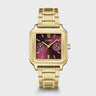 MONTRE CLUSE GRACIEUSE MULTIFUNCTION, DARK CHERRY, GOLD COLOUR