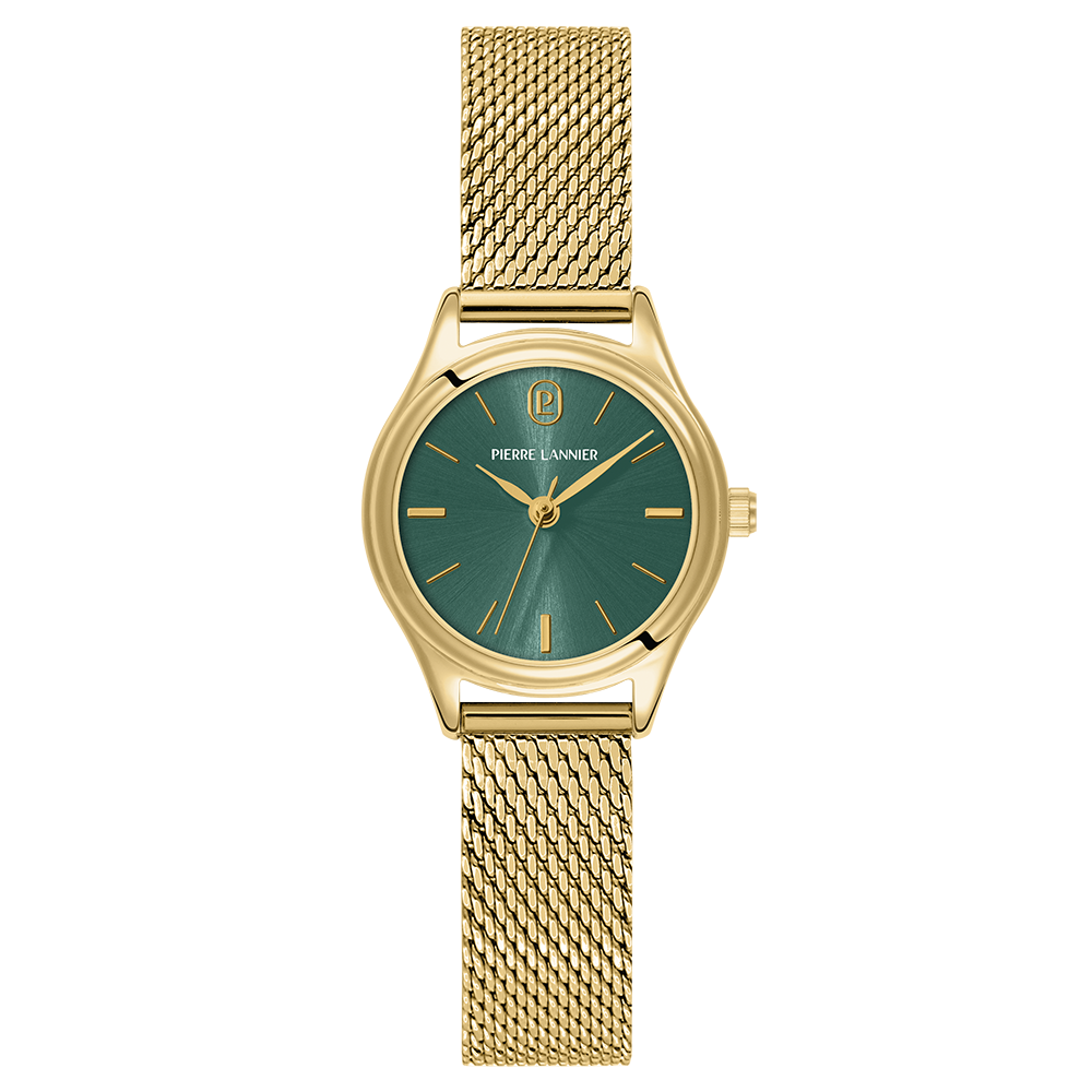 Montre Femme Pierre Lannier PYA Doré Cadran Vert
