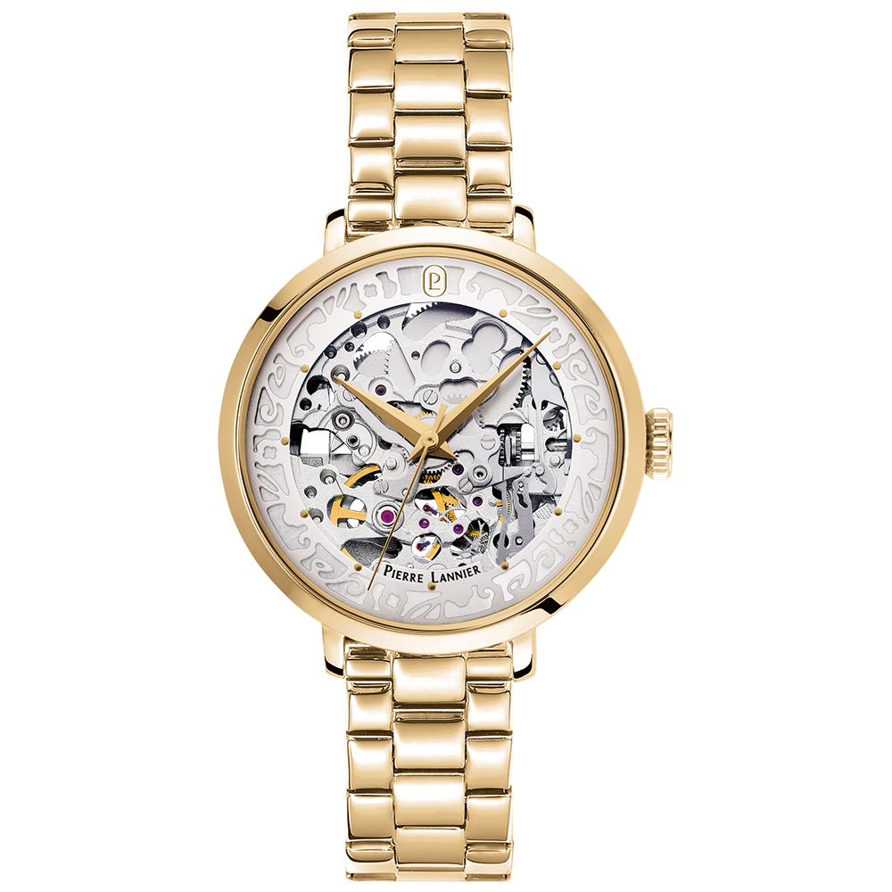 Montre Femme Pierre Lannier – Automatic Doré & Cadran Argenté