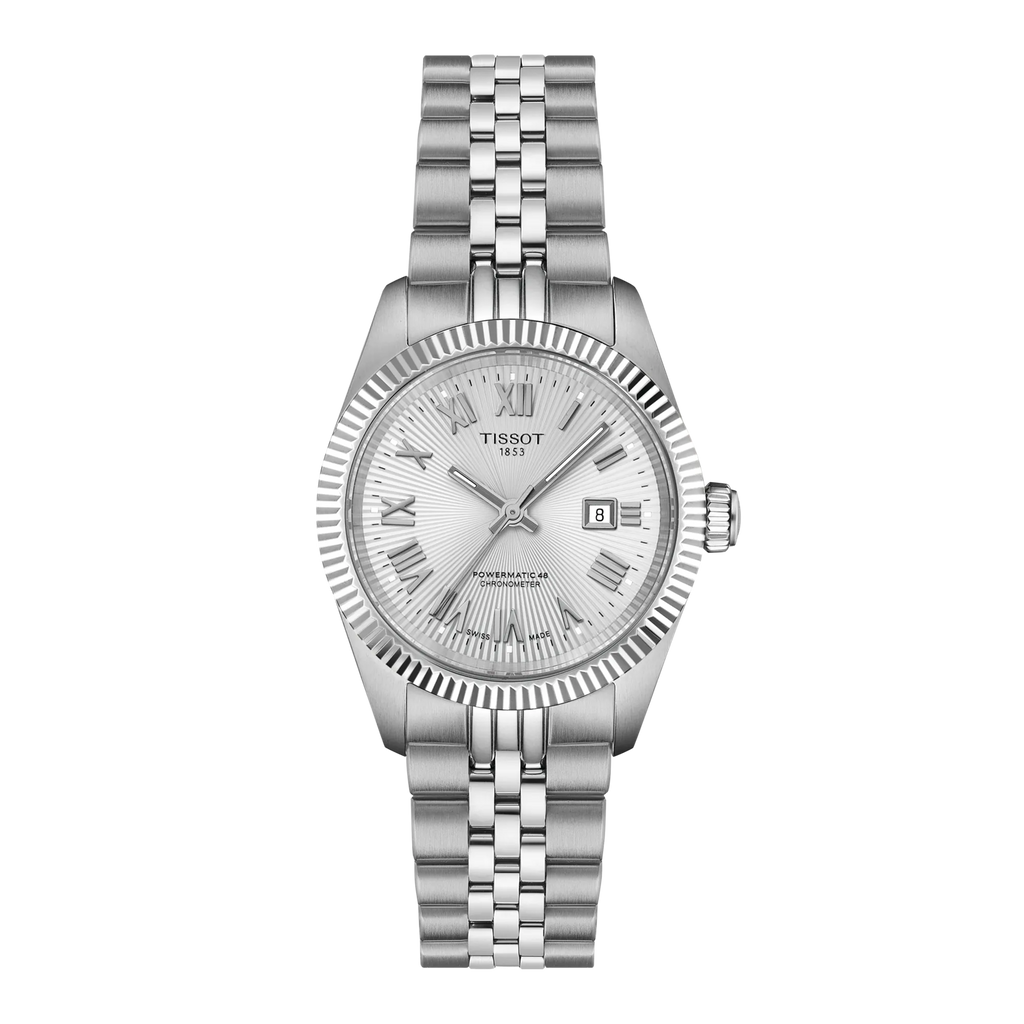 Montre Femme Tissot Ballade 30mm – Automatique COSC, Acier Inoxydable & Cadran Argenté
