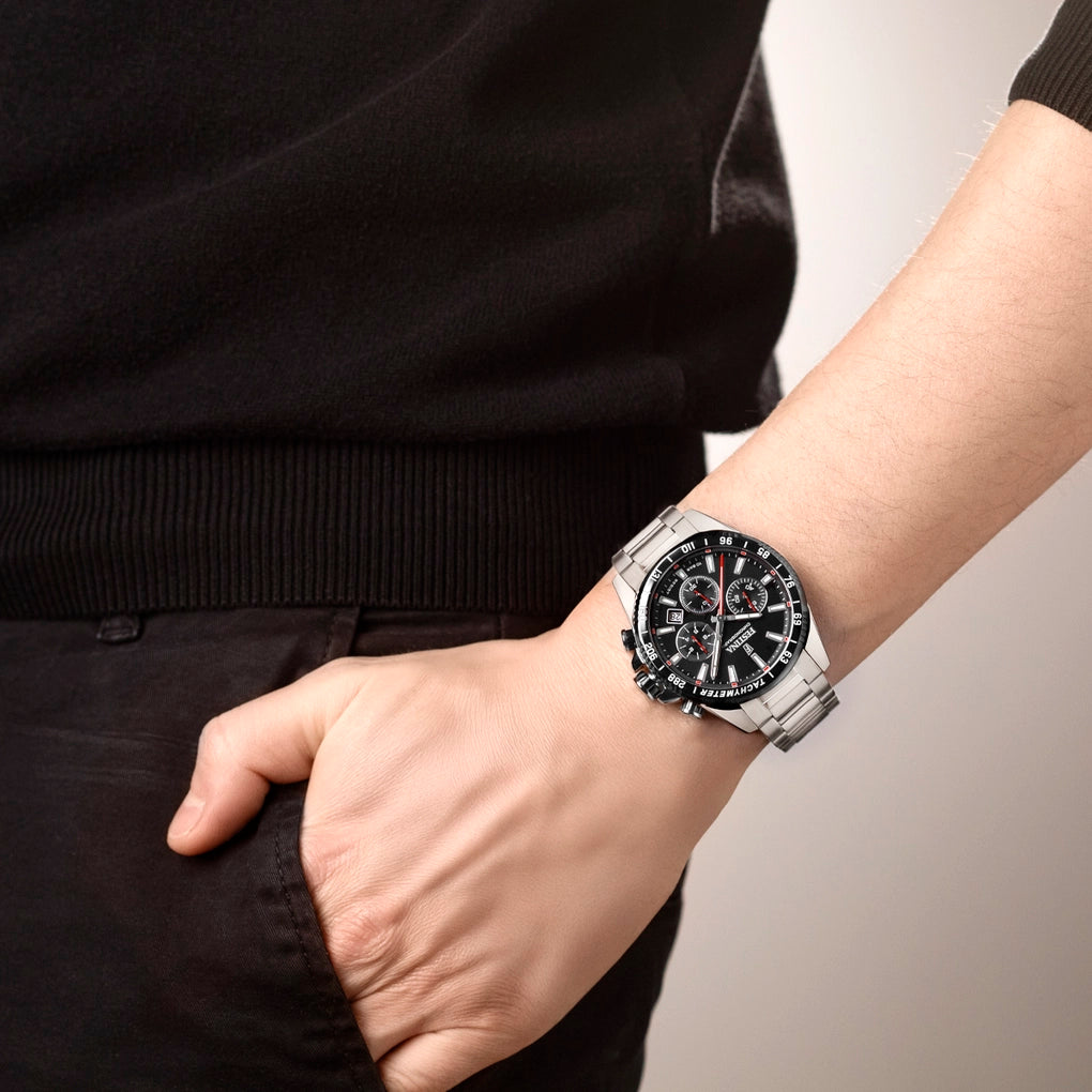 Montre Festina F20560/6 homme – cadran noir, boîtier et bracelet acier inoxydable