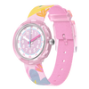 Montre Flik Flak Pastel Paradise - Enfant - Bracelet recyclé rose