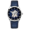 MONTRE PIERRE LANNIER HOMME MONARCK ARGENTÉ CUIR