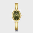 MONTRE CLUSE L'OVALE OLIVE GOLD COLOUR