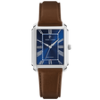 MONTRE PIERRE LANNIER HOMME EMPIRE ARGENTÉ CUIR