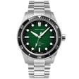 MONTRE HOMME INTI ARGENTÉ CADRAN VERT 22MM
