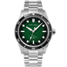 MONTRE HOMME INTI ARGENTÉ CADRAN VERT 22MM