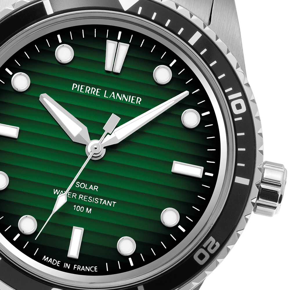 Montre Pierre Lannier Inti 244H171 – Cadran solaire vert fumé