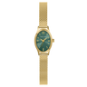 MONTRE PIERRE LANNIER FEMME OVALIA DORÉ CADRAN VERT