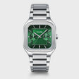 MONTRE CLUSE QUADRUS MULTIFUNCTION GREEN SILVER COLOUR