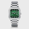 MONTRE CLUSE QUADRUS MULTIFUNCTION GREEN SILVER COLOUR
