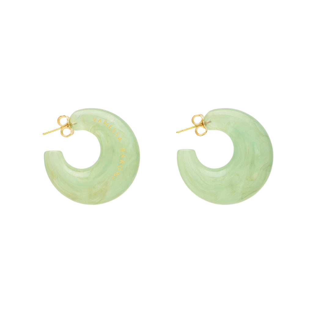 Moon Earring Jade
