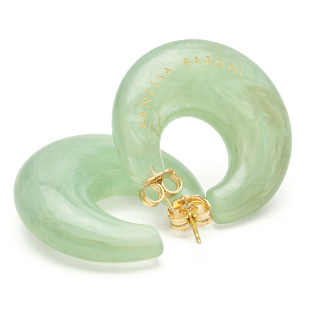 Moon Earring Jade
