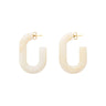 OVAL EARRING PEARL MARBLE VANESSA BARONI