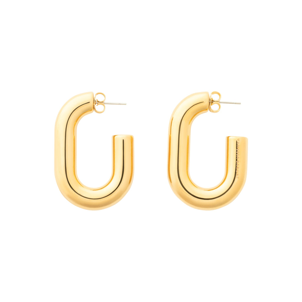 Boucles d'oreilles New Oval gold Vanessa Baroni