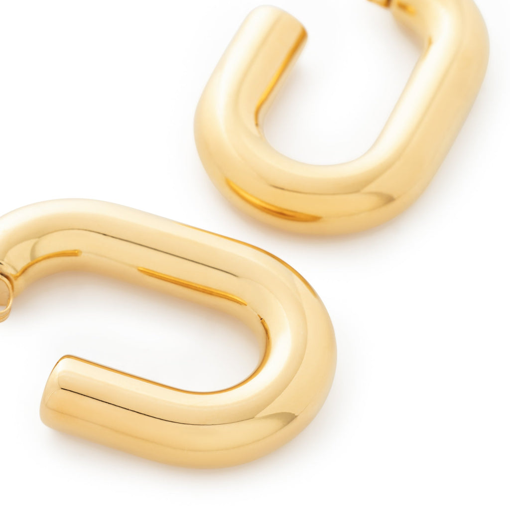 Boucles d'oreilles New Oval gold Vanessa Baroni