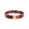 BRACELET SIMONE A BORDEAUX COLORFUL TARTAN