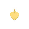 PENDENTIF COEUR OR JAUNE 375