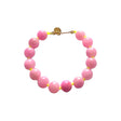 BRACELET 4 CROSSES RAINBOW PIERRE DE MONTAGNE ROSE