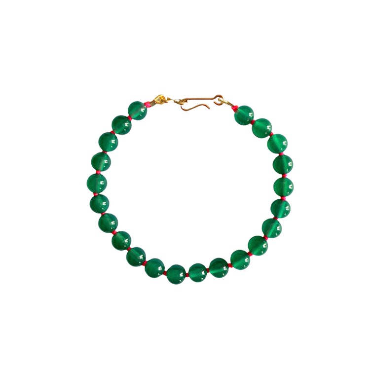 BRACELET 4CROSSES RAINBOW AGATE VERTE