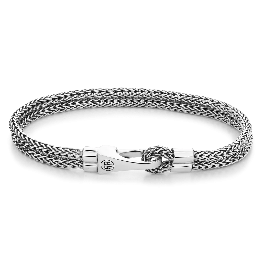Bracelet Rebel & Rose argent boucle crochet