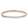 BRACELET REBEL & ROSE BLUE SKY MEETS YELLOW GOLD