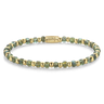 BRACELET REBEL & ROSE MIX GLASS ROCKS SECRET GARDEN GOLD