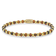 BRACELET REBEL & ROSE MIX GLASS ROCKS TIGER GOLD