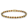 BRACELET REBEL & ROSE MIX GLASS ROCKS TIGER GOLD