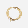 BRACELET ZAG JONC THEON ACIER DORÉ