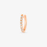 BOUCLES D'OREILLES GINETTE NY BE MINE SOLO DIAMOND HOOP OR ROSE