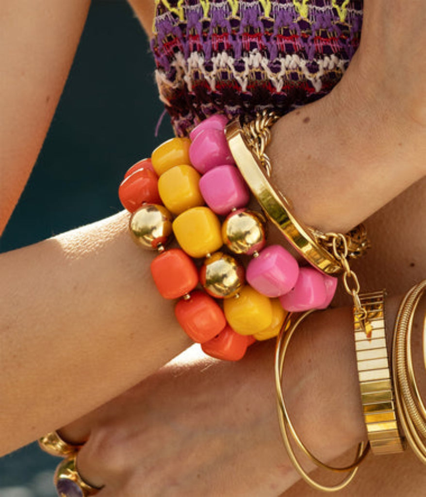Bracelet Zag Laïos vert clair