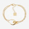 BRACELET ZAG FELIK ACIER DORÉ