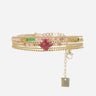 BRACELET ZAG VELA DORÉ - TOURMALINE