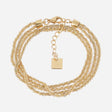 BRACELET ZAG TULIA ACIER DORÉ