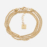 BRACELET ZAG TULIA ACIER DORÉ