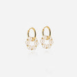BOUCLES D'OREILLES ZAG ACIER DORE JADE