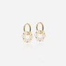 BOUCLES D'OREILLES ZAG ACIER DORE JADE