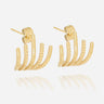 BOUCLES D'OREILLES ZAG POTOSI ACIER DORÉ