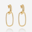 BOUCLES D'OREILLES ZAG MIRO ACIER DORÉ