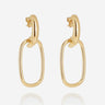 BOUCLES D'OREILLES ZAG MIRO ACIER DORÉ