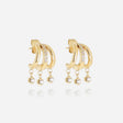 BOUCLES D'OREILLES ZAG SILVIA ACIER DORÉ