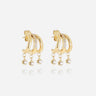 BOUCLES D'OREILLES ZAG SILVIA ACIER DORÉ