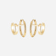 BOUCLES D'OREILLES ZAG ANCILA ACIER DORÉ