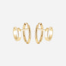 BOUCLES D'OREILLES ZAG ANCILA ACIER DORÉ