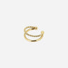 EARCUFF  ZAG RANDA ACIER DORÉ