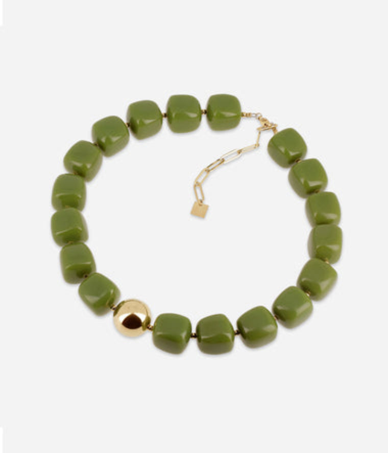 Collier Zag Laïos vert
